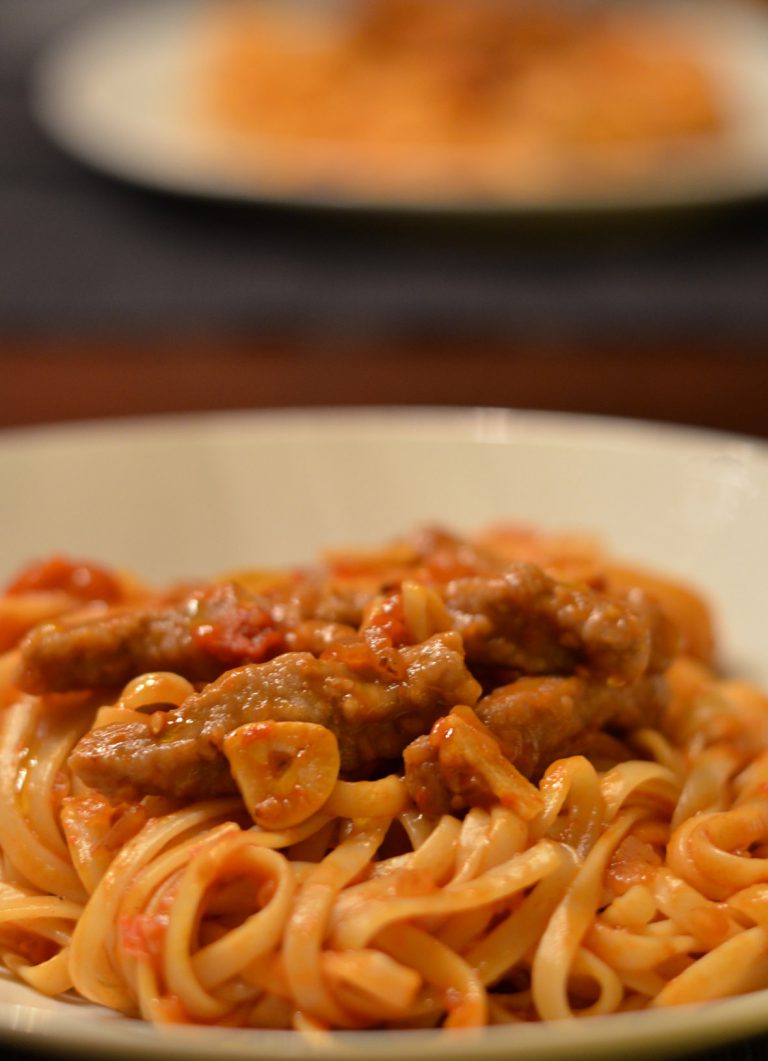 Linguine mit Lamm