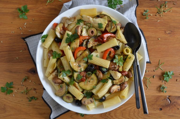 Rezept für Antipasti Nudelsalat