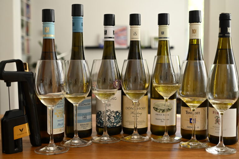 Riesling-Verkostung mit Coravin