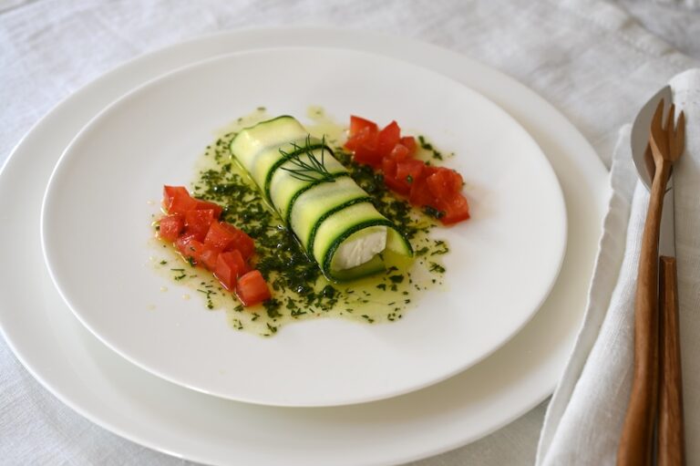 Feta-Zucchini-Röllchen