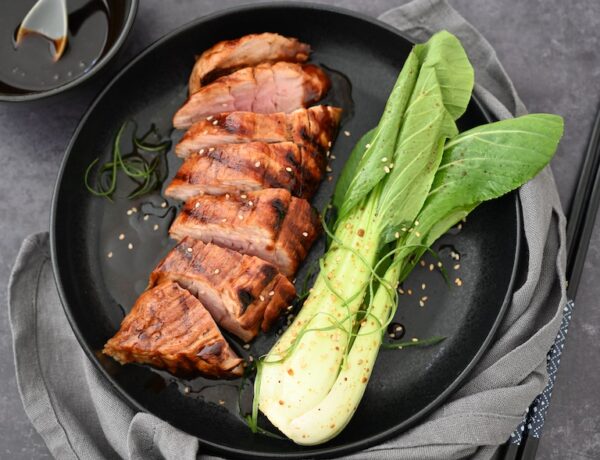 Glasiertes Schweinefilet mit Hoisin-Sauce