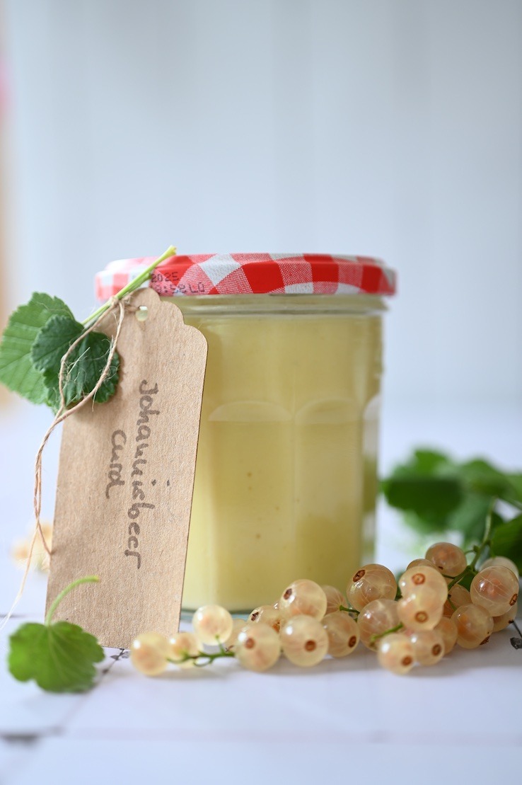 Johannisbeer Curd aus weißen Johannisbeeren