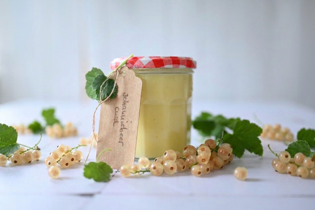 Johannisbeer Curd aus weißen Johannisbeeren