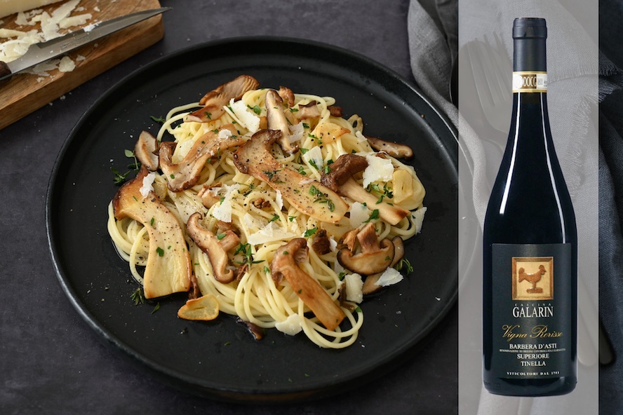 Pasta mit Steinpilzen & Barbera d’Asti